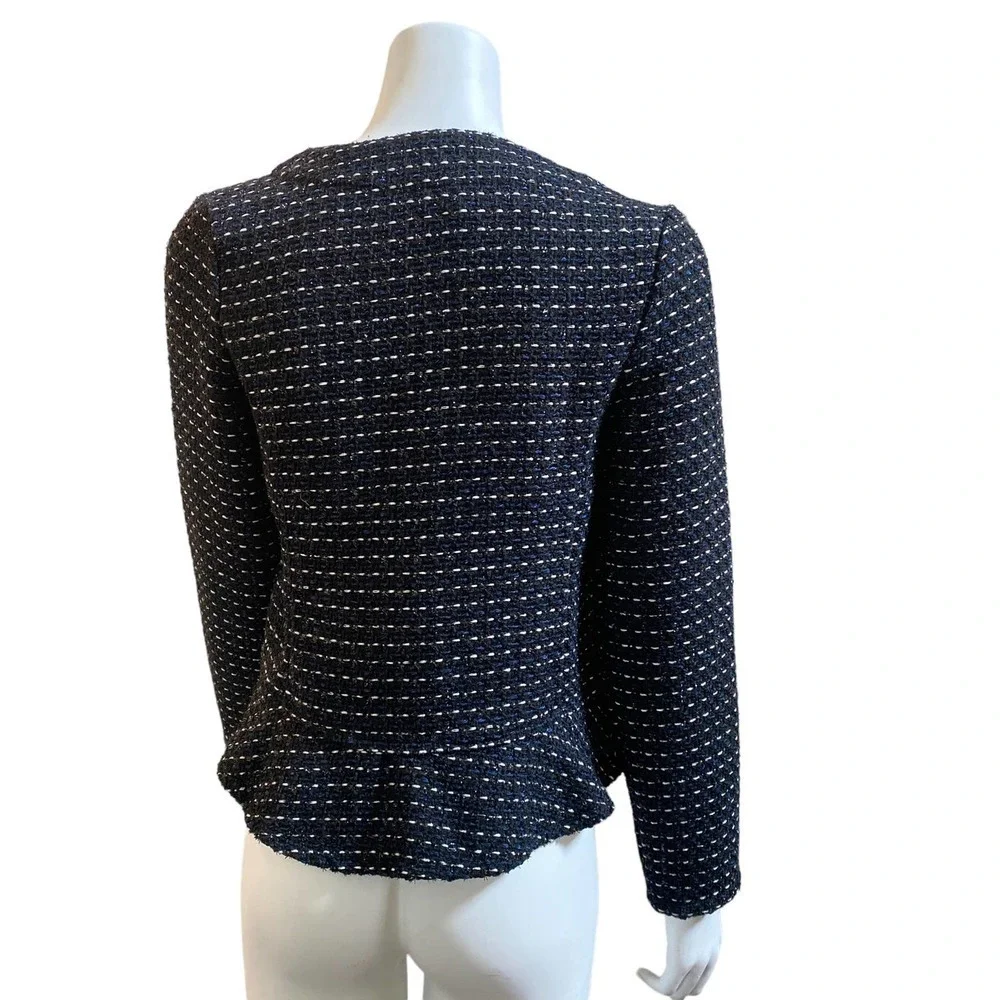 Dolan Anthropologie Left Coast Tweed Open Blazer Jacket, size small - Picture 6 of 11